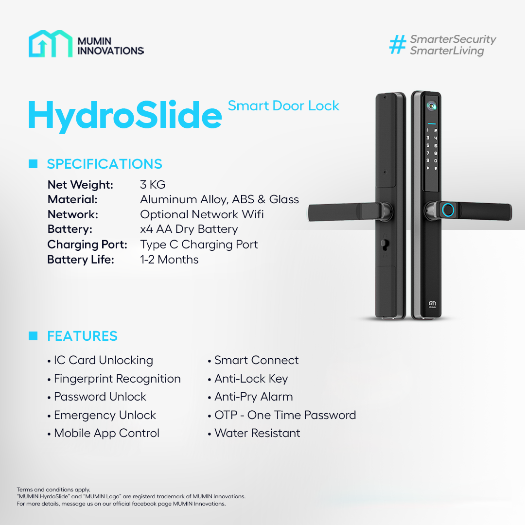 HydroSlide Smart Door Lock