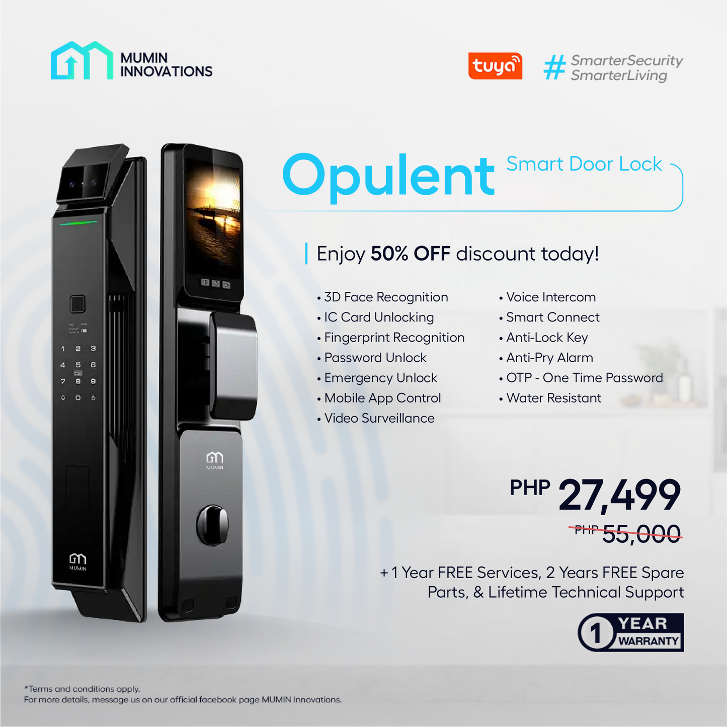 Opulent Smart Door Lock – Mumin Innovations